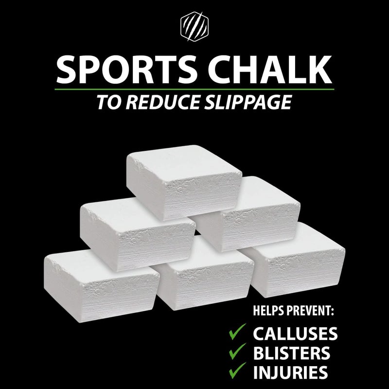 bear komplex - Gym Chalk Blocks - Pure Magnesium Carbonate Chalk for Weightlifting, Rock Climbing, Gymnastics, and Workout - Non Slip Grip for Hands, No Blisters and Tears - (8 pcs, 56g) - Image 5